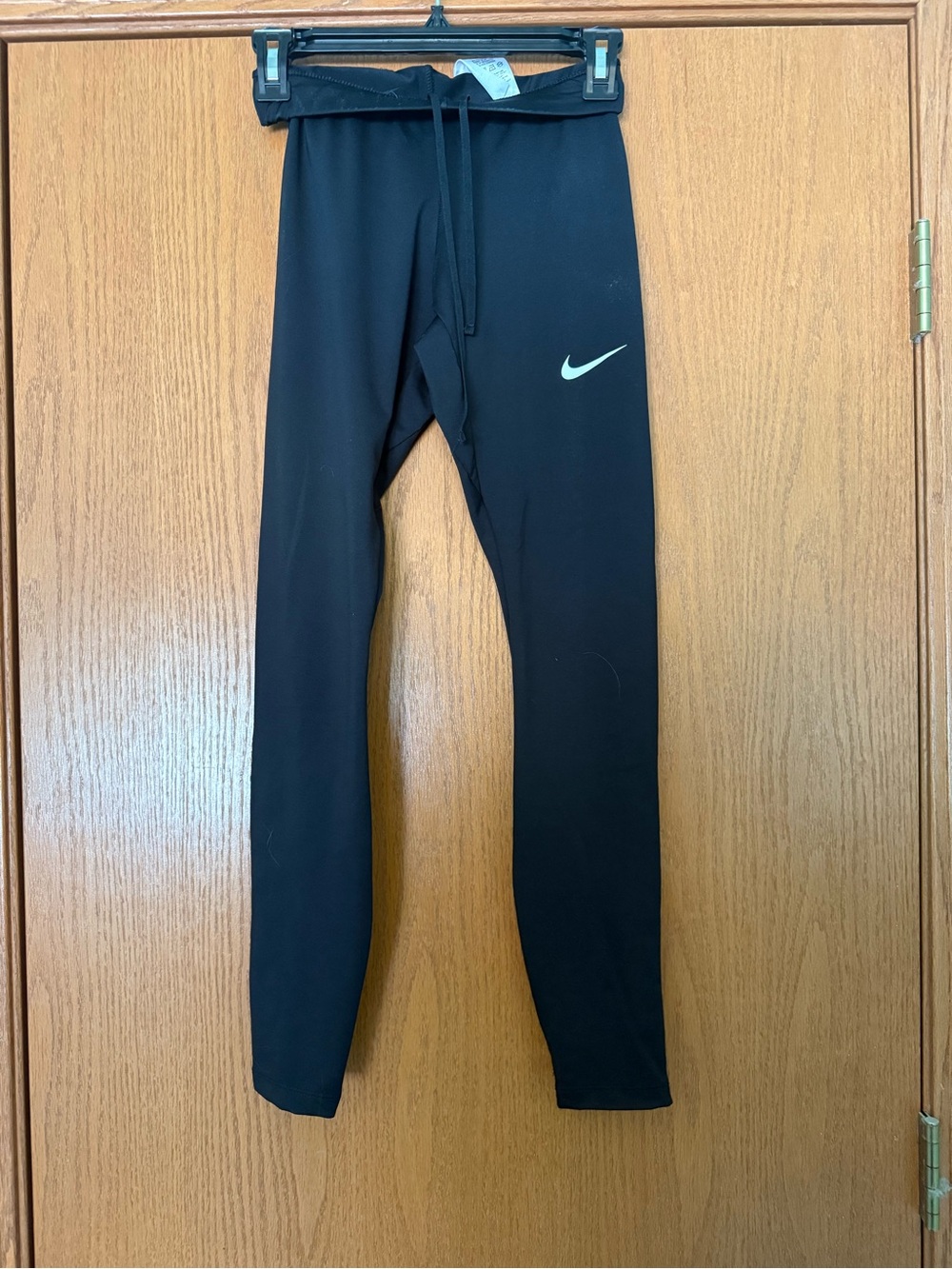 Nike Black Leggings with White Swoosh